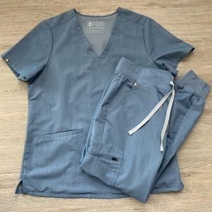 Figs Heather Indigo set